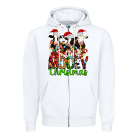 White christmas three cows mooey christmas Zipper Hoodie - MaliasSmallBusiness