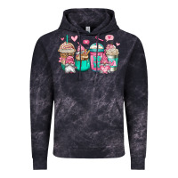 Cloud Black valentines day gnomes coffee cups Vintage Hoodie - Jasminsmagicworld