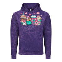 Cloud Purple valentines day gnomes coffee cups Vintage Hoodie - Jasminsmagicworld