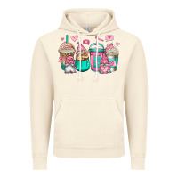 Vintage Artic valentines day gnomes coffee cups Vintage Hoodie - Jasminsmagicworld