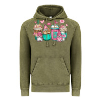 Valentines Day Gnomes Coffee Cups Vintage Hoodie | Teevron