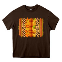 Chocolate Brown fall brushstroke Heavy Core Tee - Zillion Design Studio