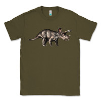 Army Green Triceratops Horridus Classic Tee - LillyAllenDesigns