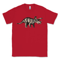 Red Triceratops Horridus Classic Tee - LillyAllenDesigns