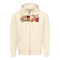 Sandshell christmas coffee Zipper Hoodie - MaliasSmallBusiness
