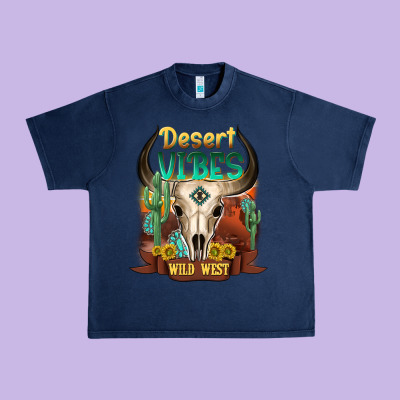 Desert Vibes Wild West Urban Heavy Tee Designed By Nancycooperartshop