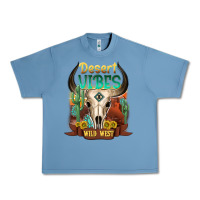 Pebble Blue desert vibes wild west Urban Heavy Tee - NancyCooperArtShop