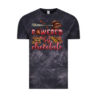Cloud Black powered by chocolate Vintage Tee - AdoDesignShop