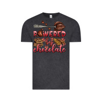 Vintage Black powered by chocolate Vintage Tee - AdoDesignShop