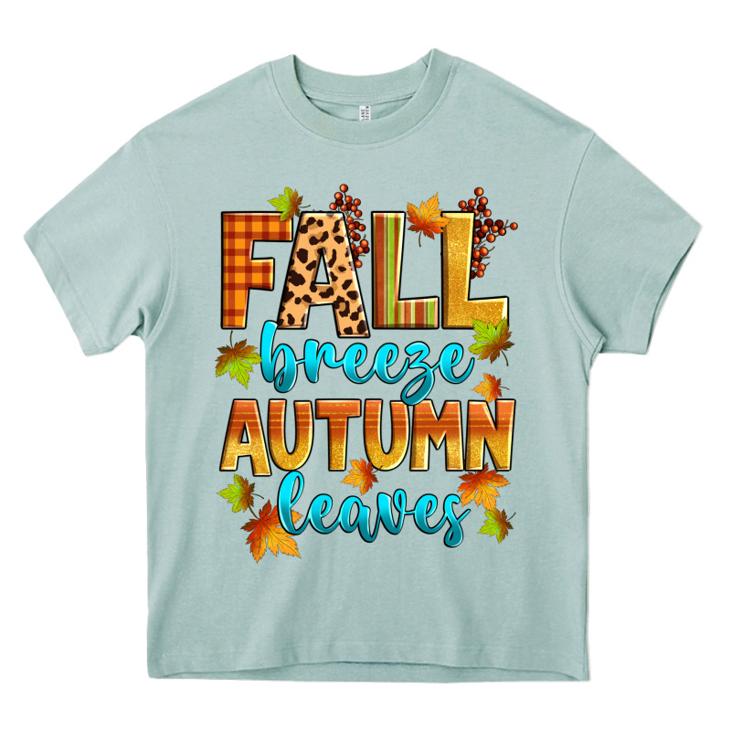 Fall Breeze Autumn Leaves Heavy Core Tee by Zillion Design Studio | Teevron
