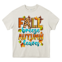 Cream fall breeze autumn leaves Heavy Core Tee - Zillion Design Studio