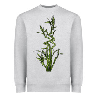 Heather Grey Lucky Bamboo Heavyweight Sweatshirt - LillyAllenDesigns