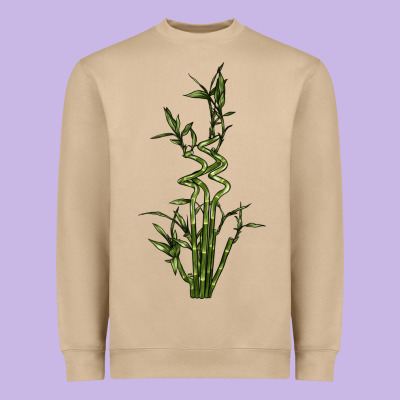Lucky Bamboo Heavyweight Sweatshirt Designed By Lillyallendesigns