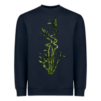 Navy Lucky Bamboo Heavyweight Sweatshirt - LillyAllenDesigns
