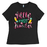 Black little miss kindergarten Ladies Tee - Zillion Design Studio