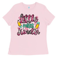 Bubblegum Pink little miss kindergarten Ladies Tee - Zillion Design Studio