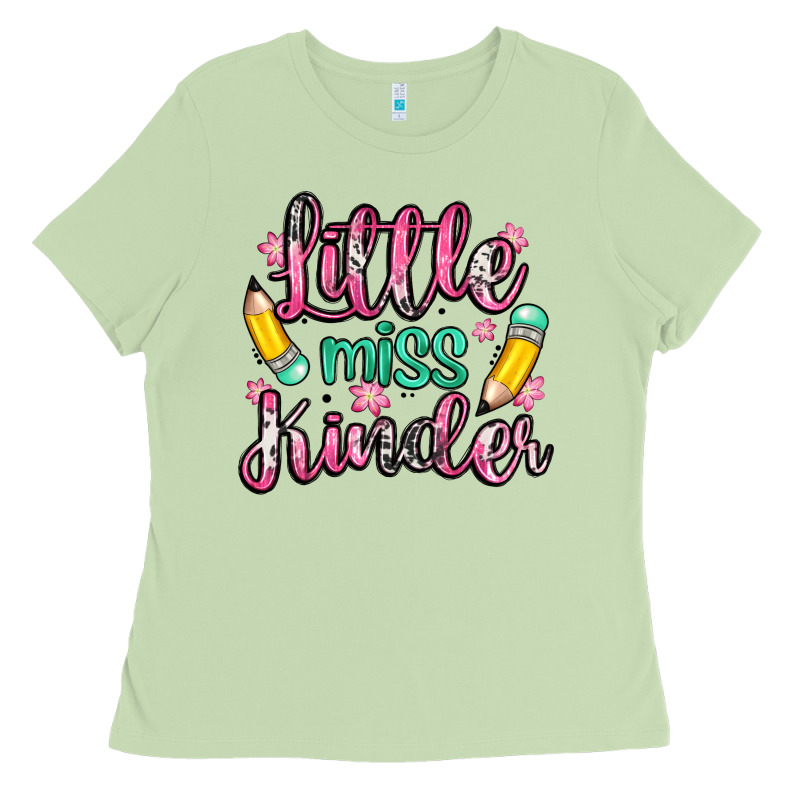 Little Miss Kindergarten Ladies Tee by Zillion Design Studio | Teevron