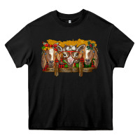 Black Christmas goats Heavy Core Tee - BarkalooDesign