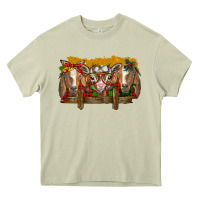 Mossy Christmas goats Heavy Core Tee - BarkalooDesign