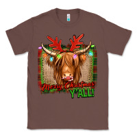 Chestnut merry christmas y'all highland cow Classic Tee - Jasminsmagicworld