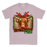 Lilac merry christmas y'all highland cow Classic Tee - Jasminsmagicworld