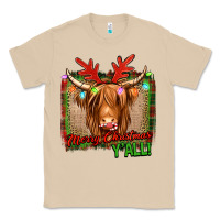 Mushroom merry christmas y'all highland cow Classic Tee - Jasminsmagicworld