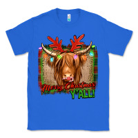 True Royal merry christmas y'all highland cow Classic Tee - Jasminsmagicworld