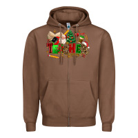 Chestnut christmas  teacher Zipper Hoodie - MaliasSmallBusiness