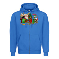 True Royal christmas  teacher Zipper Hoodie - MaliasSmallBusiness