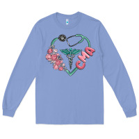 Colony Blue cma  heart Long Sleeve Tee - MaliasSmallBusiness