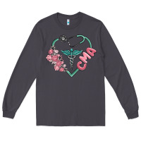 Smoke cma  heart Long Sleeve Tee - MaliasSmallBusiness