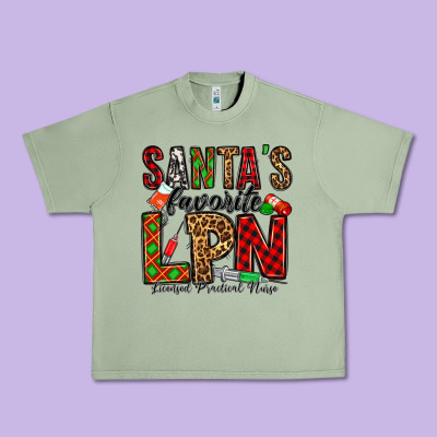 Santa's Favorite Lpn Urban Heavy Tee Designed By Jasminsmagicworld