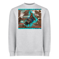 Heather Grey western rodeo bullfighter serape leopards turquoise's gliterrs Heavyweight Sweatshirt - BarkalooDesign