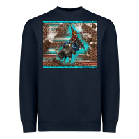 Navy western rodeo bullfighter serape leopards turquoise's gliterrs Heavyweight Sweatshirt - BarkalooDesign