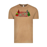 Vintage Camel merry christmas glitter plaid trees Vintage Tee - AdoDesignShop