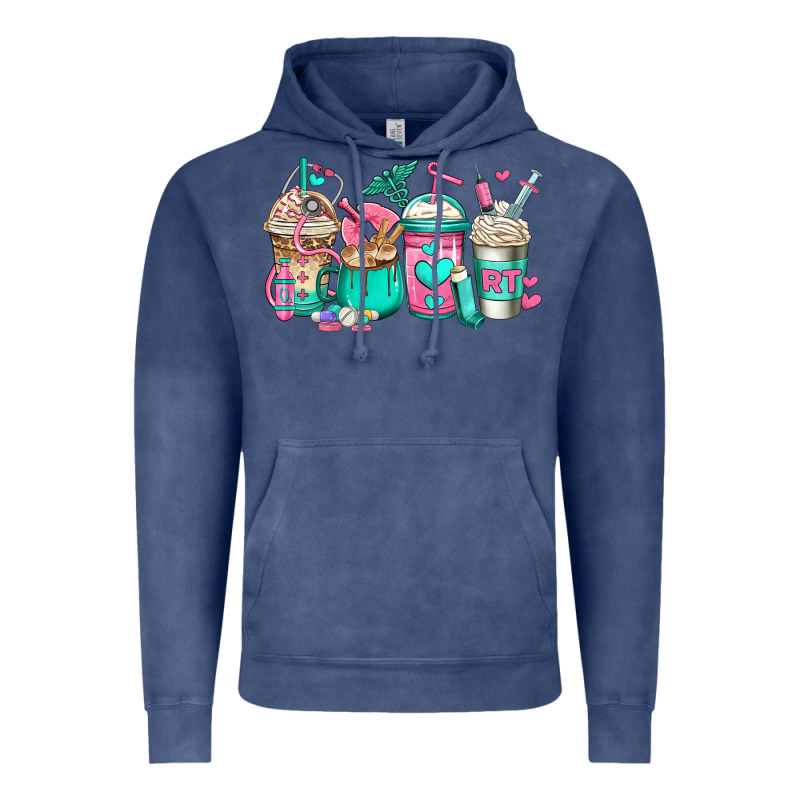 Rt Respiratory Therapist Coffee Cups Vintage Hoodie by Jasminsmagicworld | Teevron