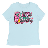 Baby Blue little miss 6th grade Ladies Tee - Zillion Design Studio
