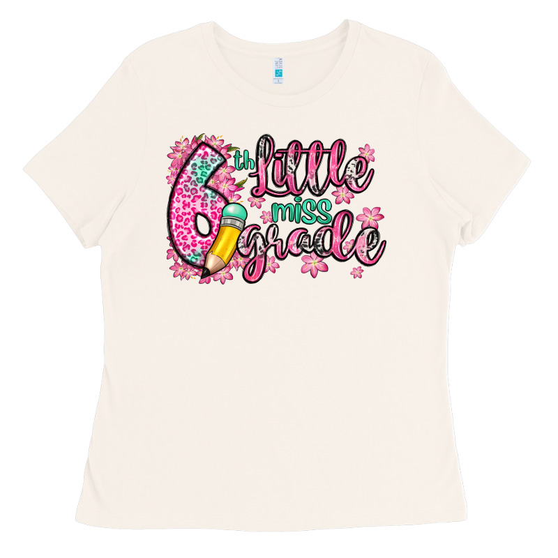 Little Miss 6th Grade Ladies Tee by Zillion Design Studio | Teevron