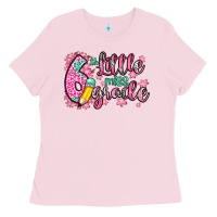 Bubblegum Pink little miss 6th grade Ladies Tee - Zillion Design Studio
