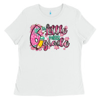 White little miss 6th grade Ladies Tee - Zillion Design Studio