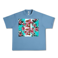 Pebble Blue floral mama Urban Heavy Tee - AdoDesignShop