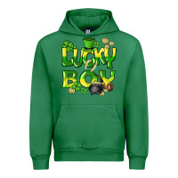 Emerald Lucky Boy St. Patrick's Day Urban Hoodie - HowdyJamesFarm