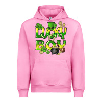 Fuchsia Pink Lucky Boy St. Patrick's Day Urban Hoodie - HowdyJamesFarm