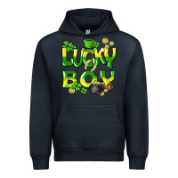 Navy Lucky Boy St. Patrick's Day Urban Hoodie - HowdyJamesFarm