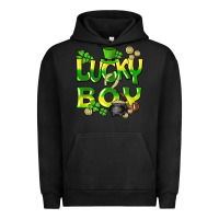 Pigment Black Lucky Boy St. Patrick's Day Urban Hoodie - HowdyJamesFarm