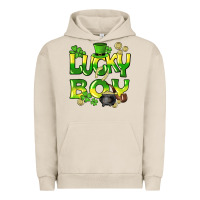 Pigment French Oak Lucky Boy St. Patrick's Day Urban Hoodie - HowdyJamesFarm