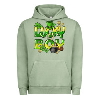 Pigment Oil Green Lucky Boy St. Patrick's Day Urban Hoodie - HowdyJamesFarm