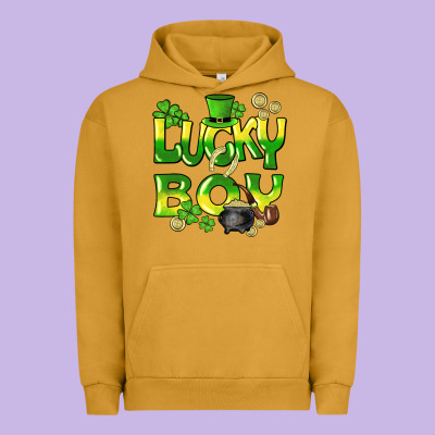 Lucky Boy St. Patrick's Day Urban Hoodie Designed By Howdyjamesfarm