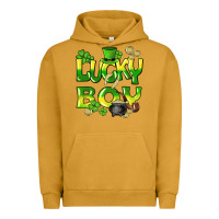 Pigment Peanut Butter Lucky Boy St. Patrick's Day Urban Hoodie - HowdyJamesFarm