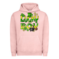 Pigment Salmon Lucky Boy St. Patrick's Day Urban Hoodie - HowdyJamesFarm
